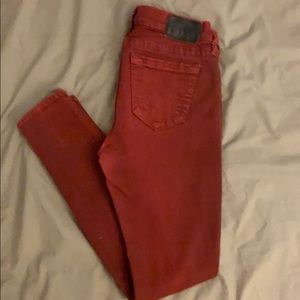TRUE RELIGION “HALLE” BURGUNDY SIZE 29